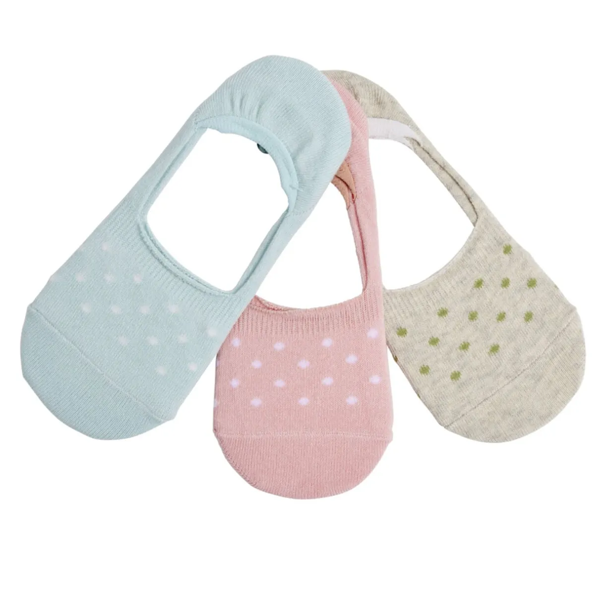 Chaussettes femme invisible tige ultra courte polycoton 3 paires 36/40 < Gifi Online