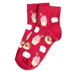 Chaussettes femme rouges motifs desserts T36/40 < Gifi Outlet