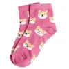 Chaussettes fille rose motifs renards T26/35 < Gifi Hot