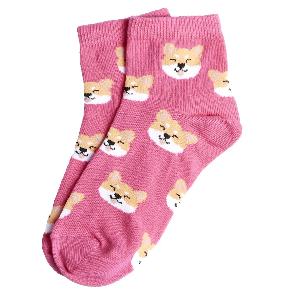 Chaussettes fille rose motifs renards T26/35 < Gifi Hot
