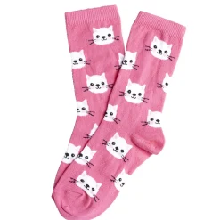 Chaussettes fille rose motifs têtes de chat T26/35 < Gifi New