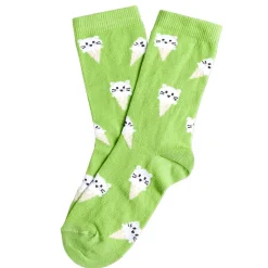 Chaussettes fille vertes motifs cornet chat T26/35 < Gifi Outlet