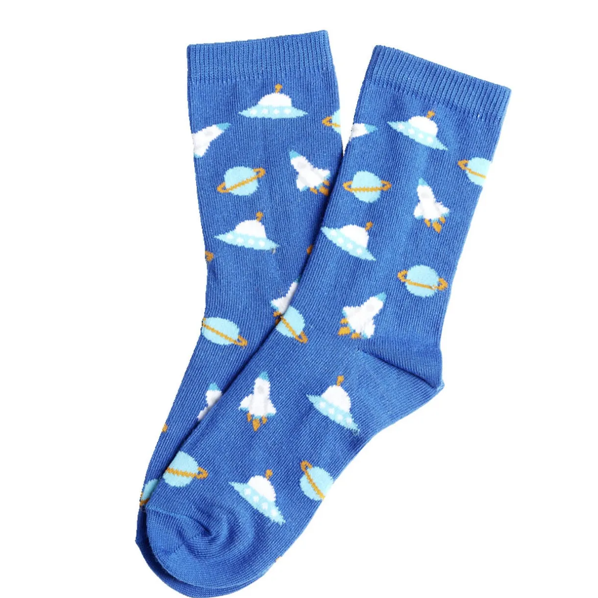 Chaussettes garçon bleues motif cosmic T26/35 < Gifi Discount
