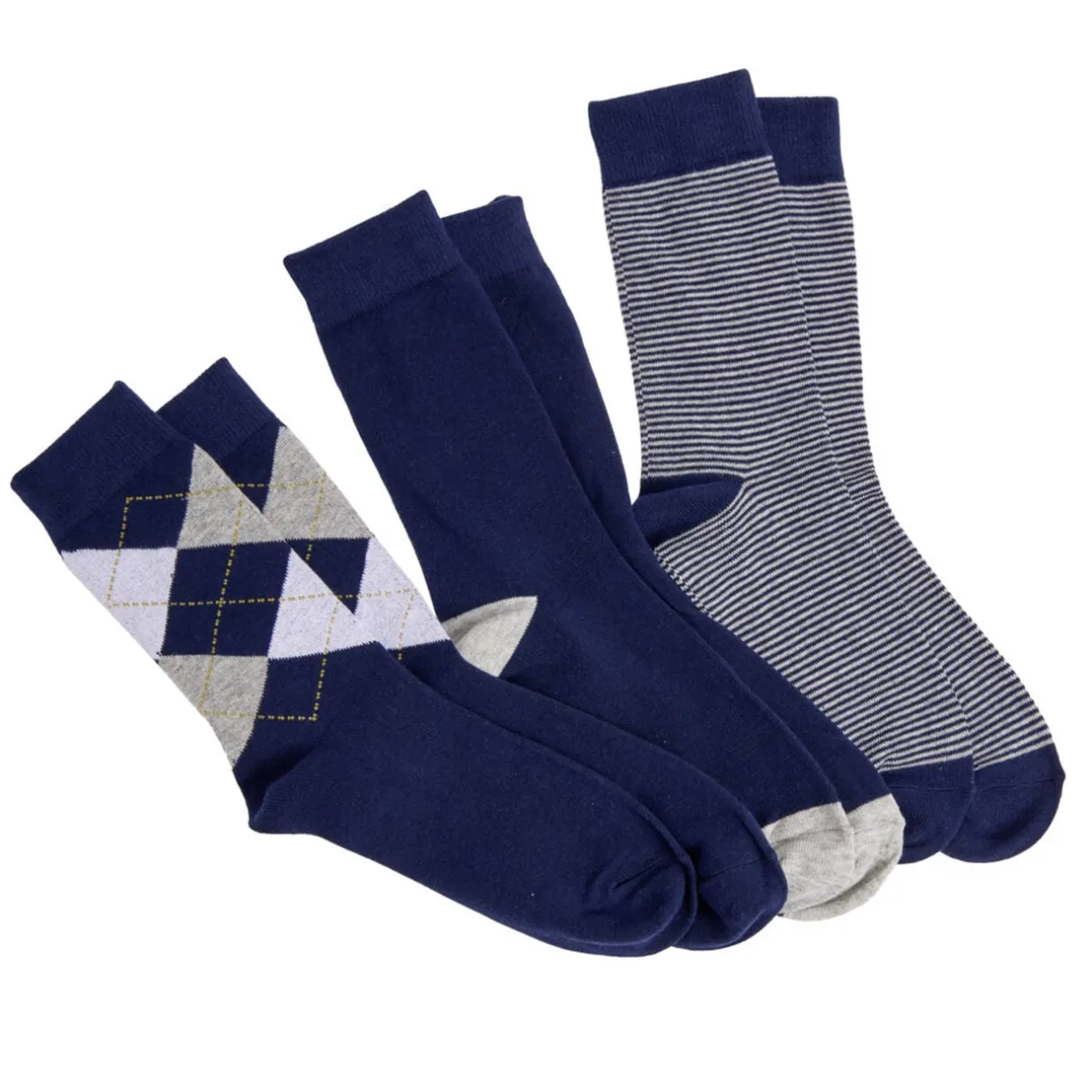 Chaussettes homme tige longue polycoton 3 paires 41/45 < Gifi New
