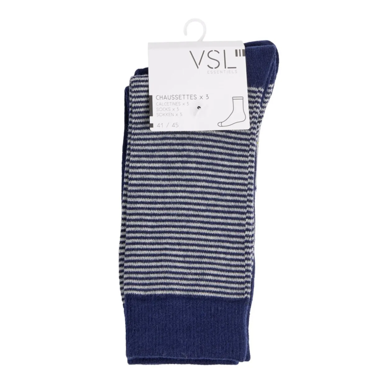 Chaussettes homme tige longue polycoton 3 paires 41/45 < Gifi New