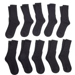 Chaussettes mixte tennis coton tige haute x10 paires (2 modèles)