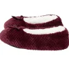 Chaussons ballerines fourrés femme rouge bordeaux 40/41 < Gifi