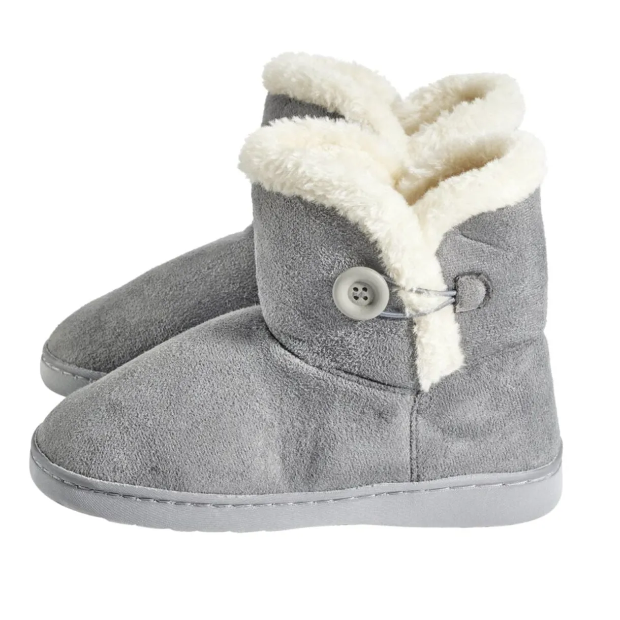 Chaussons bottes fourrées femme grises - pointure 36 à 41 < Gifi Online