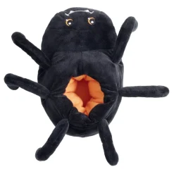 Chaussons femme et enfant araignée noire Halloween T34 à 41