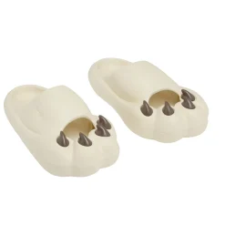 Chaussons griffe caoutchouc beige 36/37 < Gifi Discount