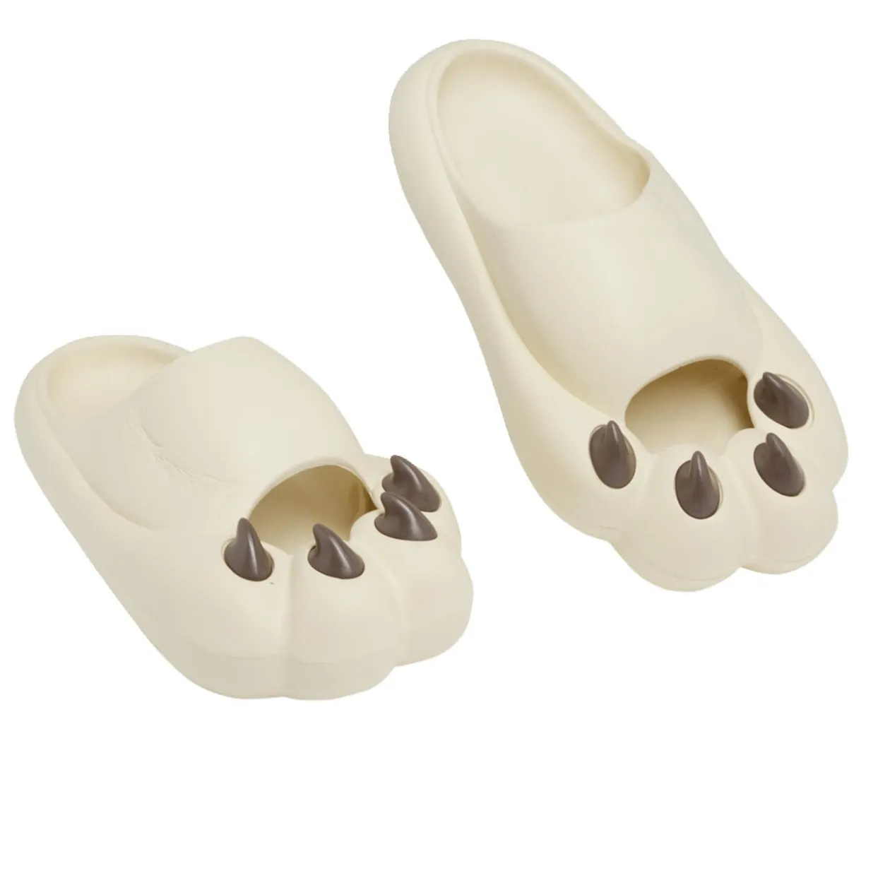 Chaussons griffe caoutchouc marron 44/45