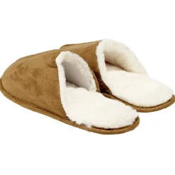 Chaussons homme marron fourrés blancs 42/43 < Gifi Clearance