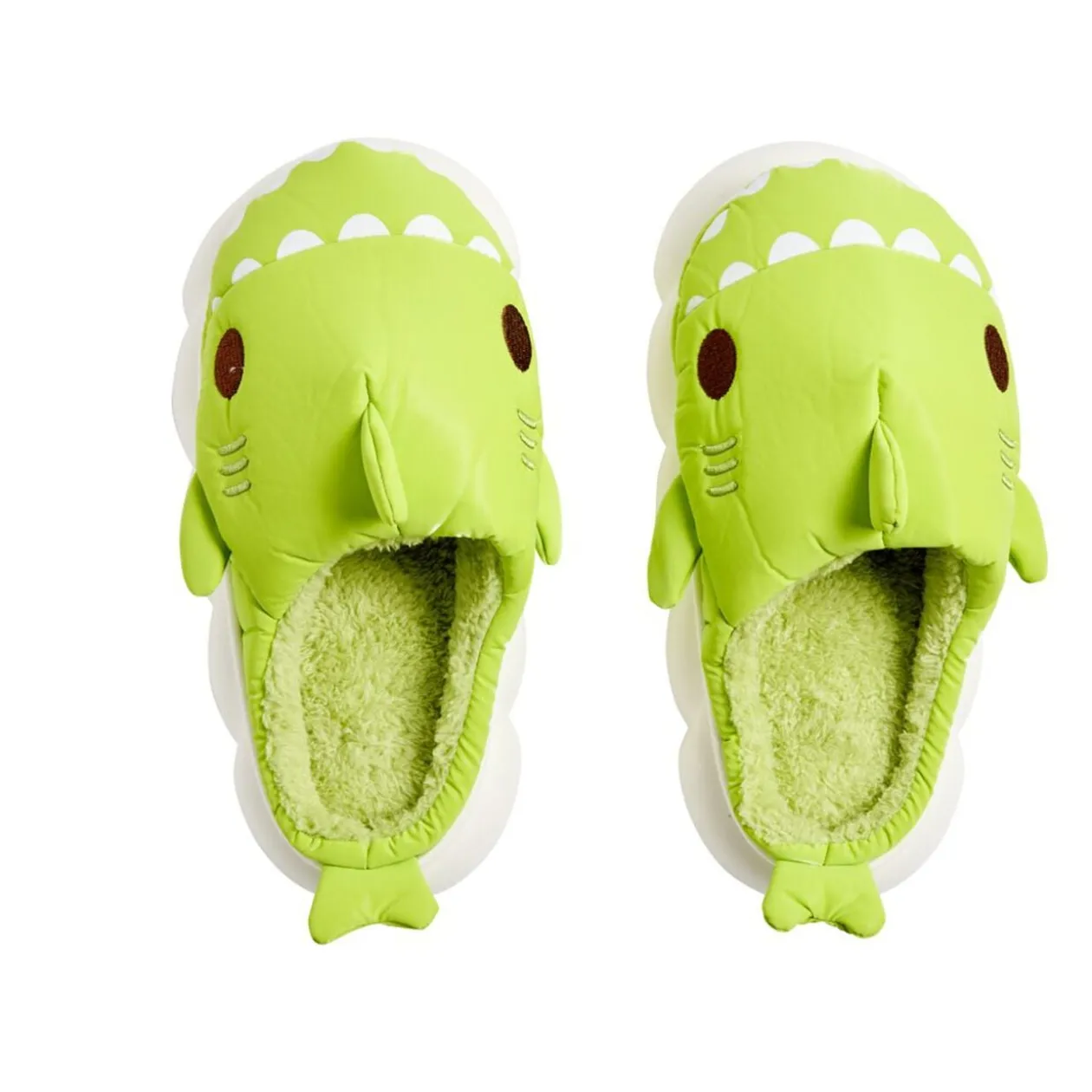 Chaussons mixtes requin verts T36 à T45