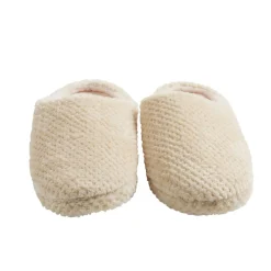 Chaussons mules unisexe blanc crème motif quadrillé T36/37 < Gifi Best
