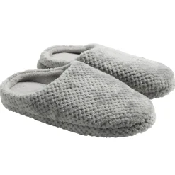 Chaussons mules unisexe gris motif quadrillé T36/37 < Gifi Hot