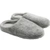 Chaussons mules unisexe gris motif quadrillé T38/39