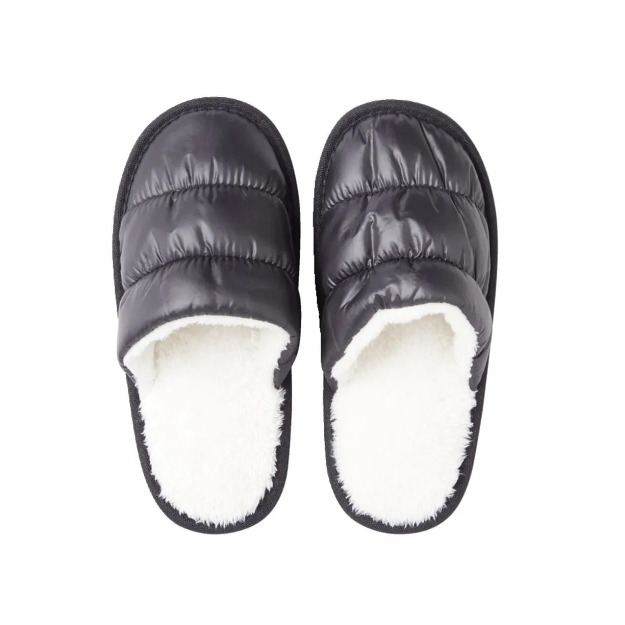 Chaussons noirs femme style doudoune 36à41
