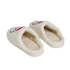 Chaussons Noël mixte blanc cassé et rouge T36 à 45
