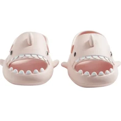 Chaussons requin enfant caoutchouc gris et rose 30/31