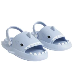 Chaussons requin enfant caoutchouc bleu 30/31