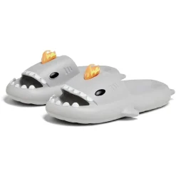 Chaussons requin flamme caoutchouc gris 36/37 < Gifi New