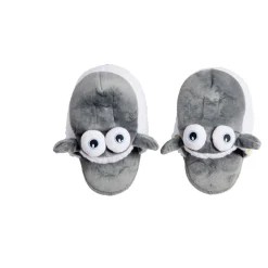 Chaussons tête de mouton polyester gris - pointure 32 à 45