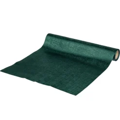 Chemin de table brillant vert foncé 3m