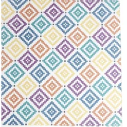 Chemin de table design losange polyester et coton 400x28cm < Gifi