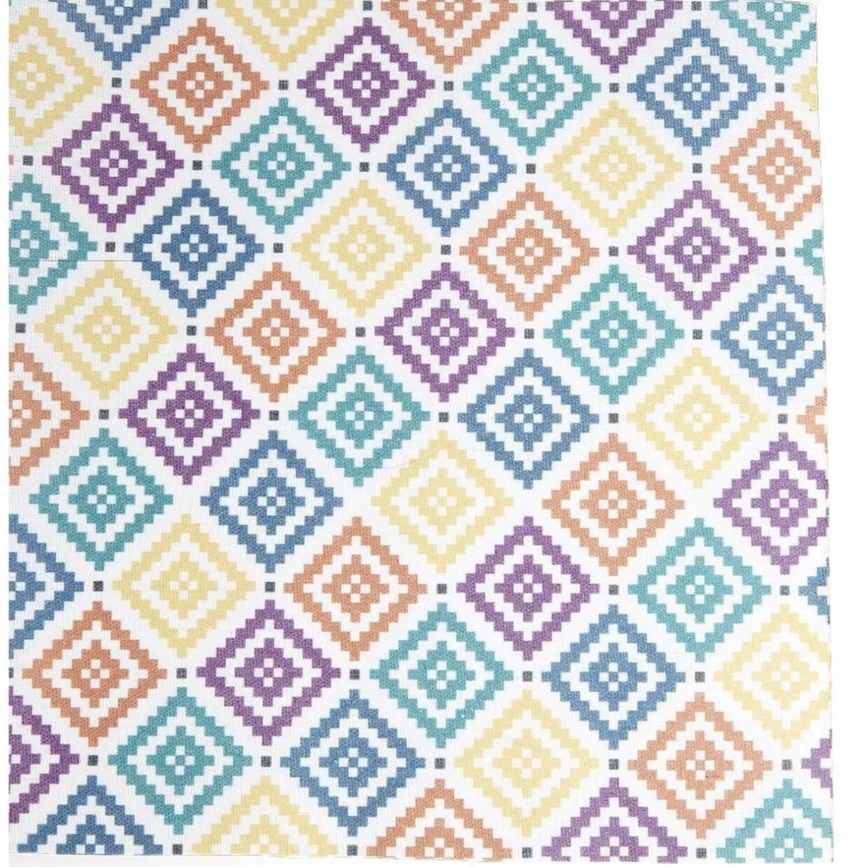 Chemin de table design losange polyester et coton 400x28cm < Gifi