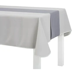 Chemin de table en polyester gris < Gifi