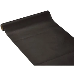 Chemin de table noir effet tissu papier voie sèche 4,8 m < Gifi