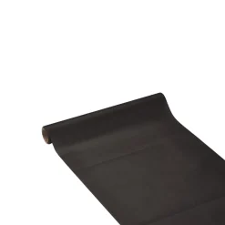 Chemin de table noir effet tissu papier voie sèche 4,8 m < Gifi