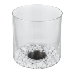 Cheminée de table à l'éthanol et bioéthanol Ø18xH26,5cm