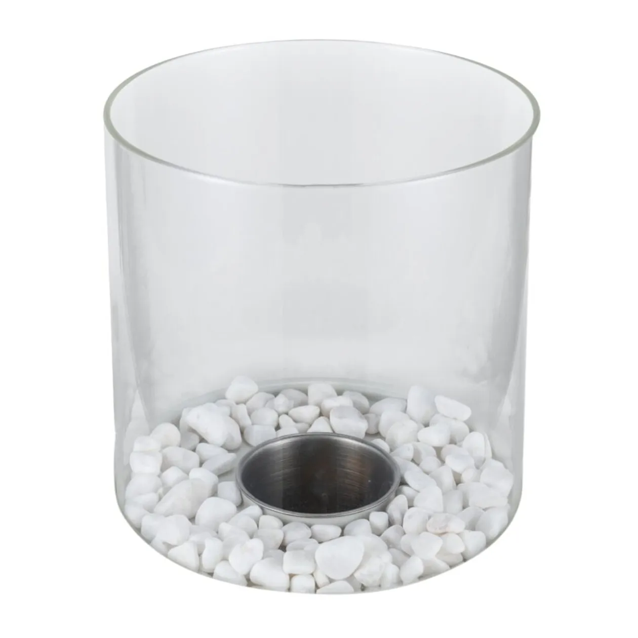 Cheminée de table à l'éthanol et bioéthanol Ø18xH26,5cm