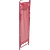 Chilienne Oxford 5 positions rouge 100x61xH92cm < Gifi Discount
