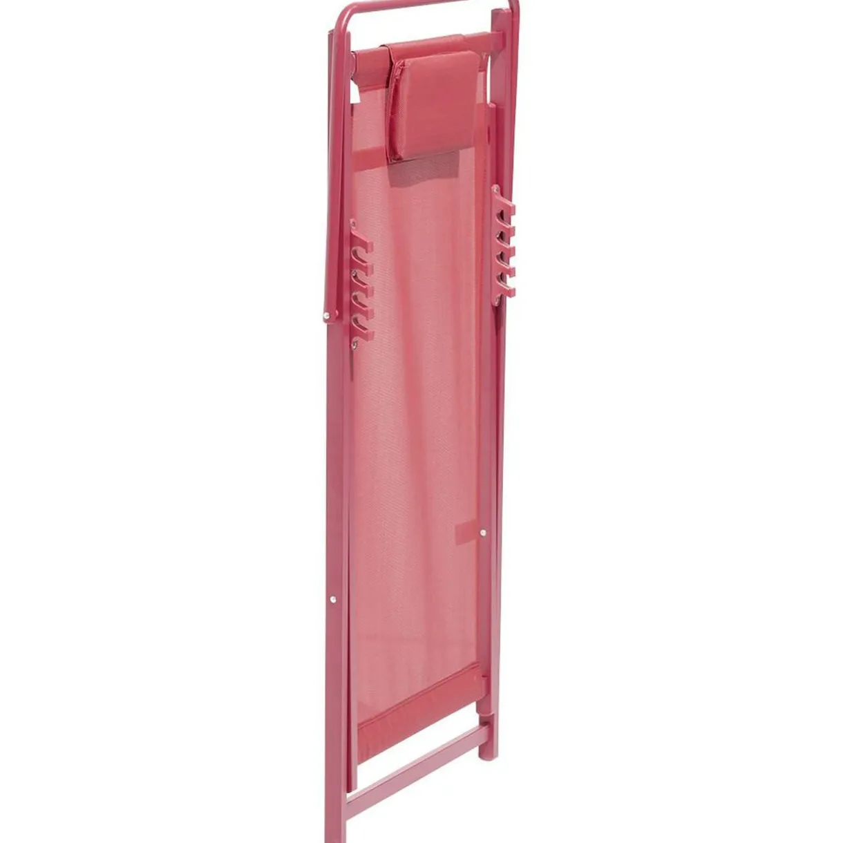 Chilienne Oxford 5 positions rouge 100x61xH92cm < Gifi Discount