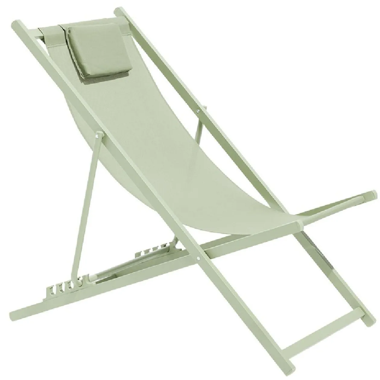 Chilienne Oxford 5 positions vert sauge 61x100xH92cm