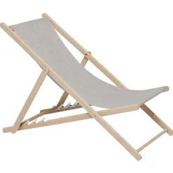 Chilienne Wood hêtre et tissu coton beige uni 96x56xH96cm < Gifi New
