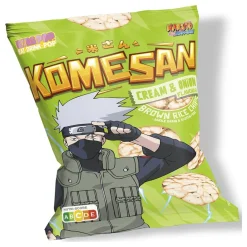 Chips de riz brun Komesan goût crème et oignon Kakashi Naruto 60gr < Gifi Online