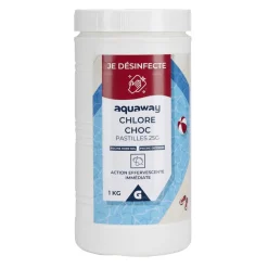 Chlore choc piscine pastilles 20g Aquaway 1kg < Gifi Sale