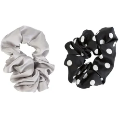 Chouchou en mousseline gris et noir x 2 < Gifi Outlet