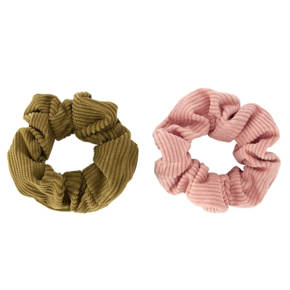 Chouchou en tissu x2 velours côtelé Ø11cm (2 modèles) < Gifi Best