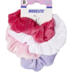 Chouchou en velours coloris assortis x4 < Gifi