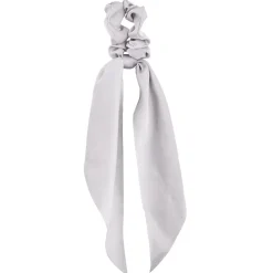 Chouchou foulard long argenté