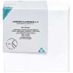 Châssis entoilé blanc x4 < Gifi
