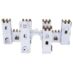 Château 3D en carton à colorier (2 modèles) < Gifi