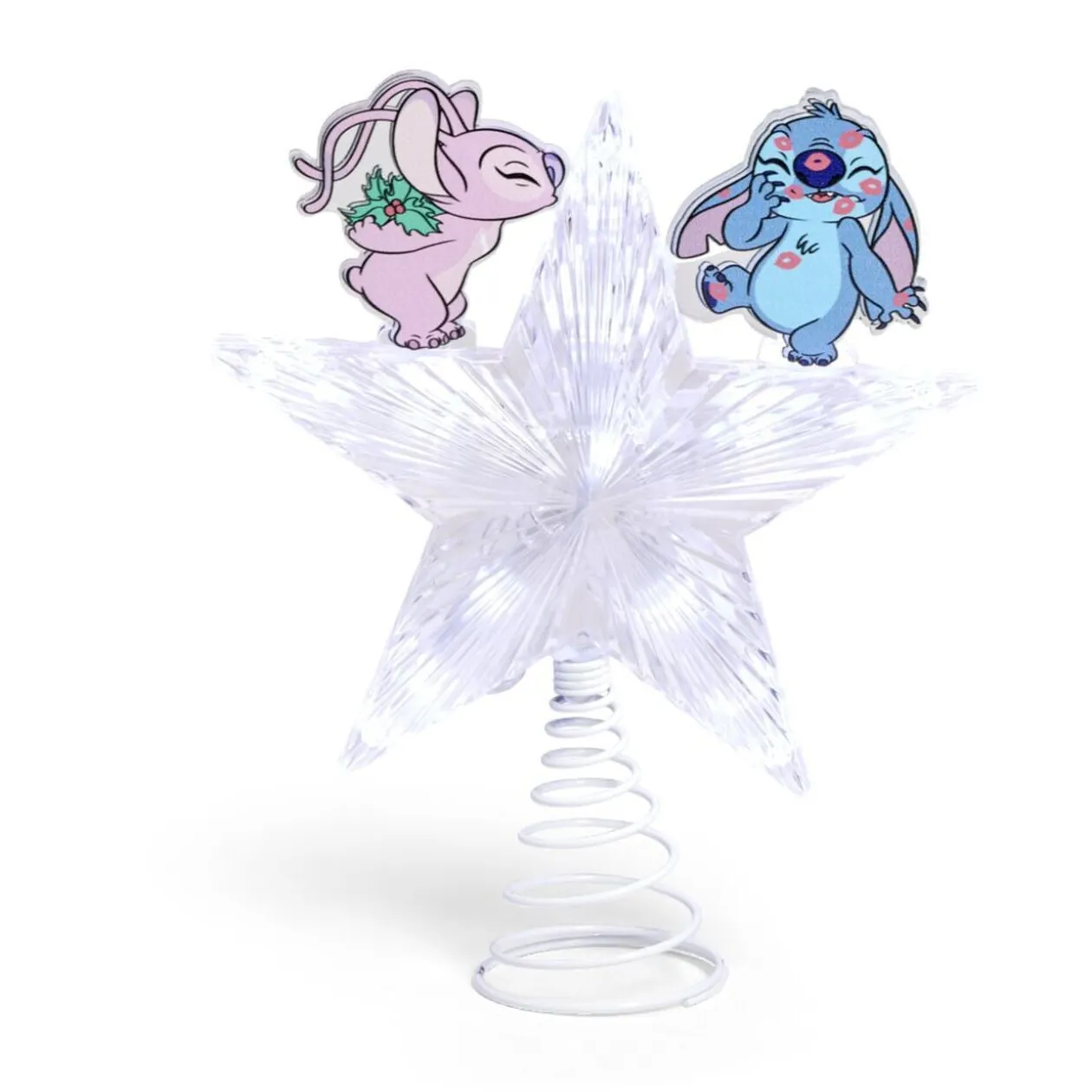 Cimier lumineux Disney Stitch étoile de sapin H24 cm