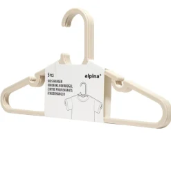 Cintre enfant x5 plastique beige L29cm