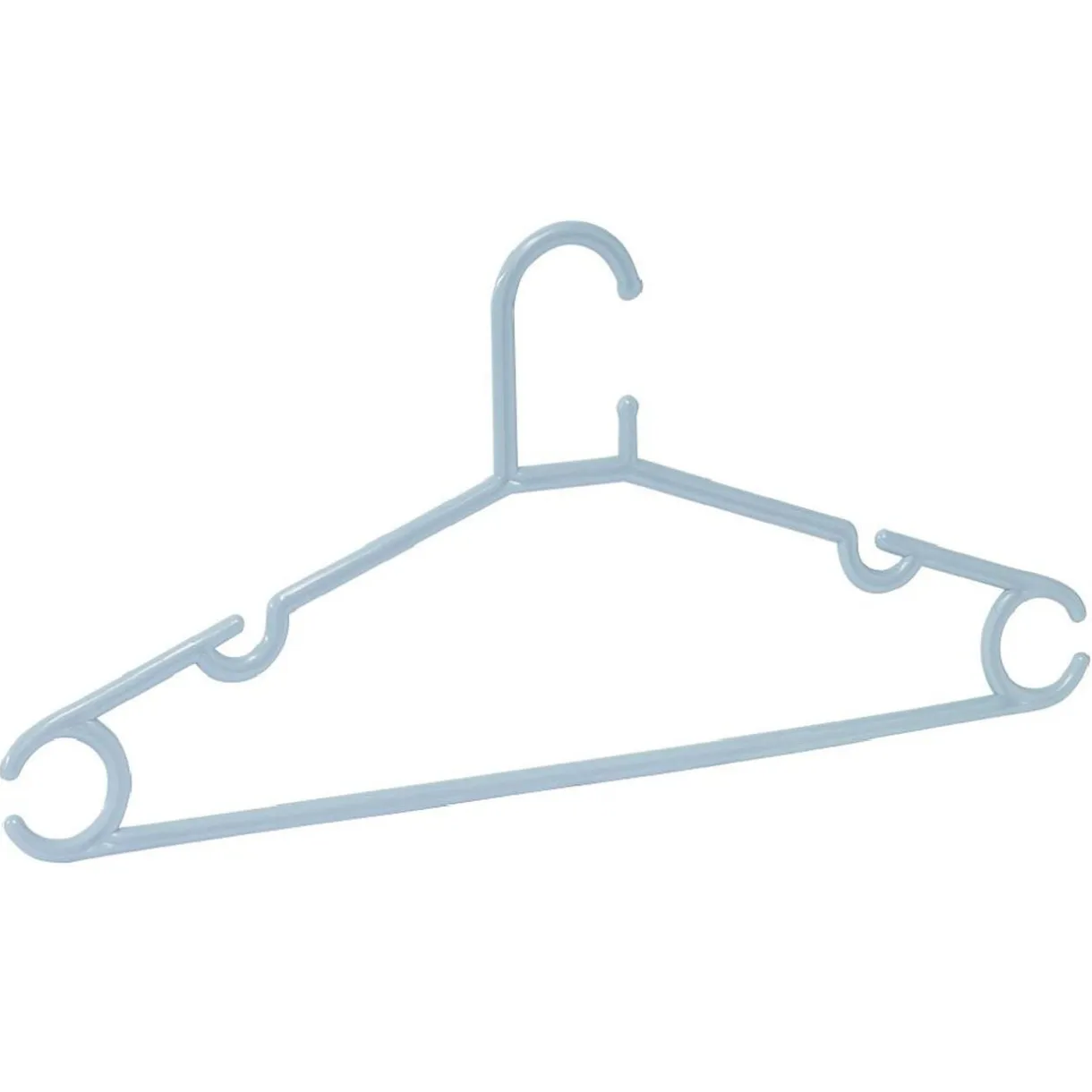Cintre en plastique bleu x5 - L38,5xH17cm < Gifi Outlet