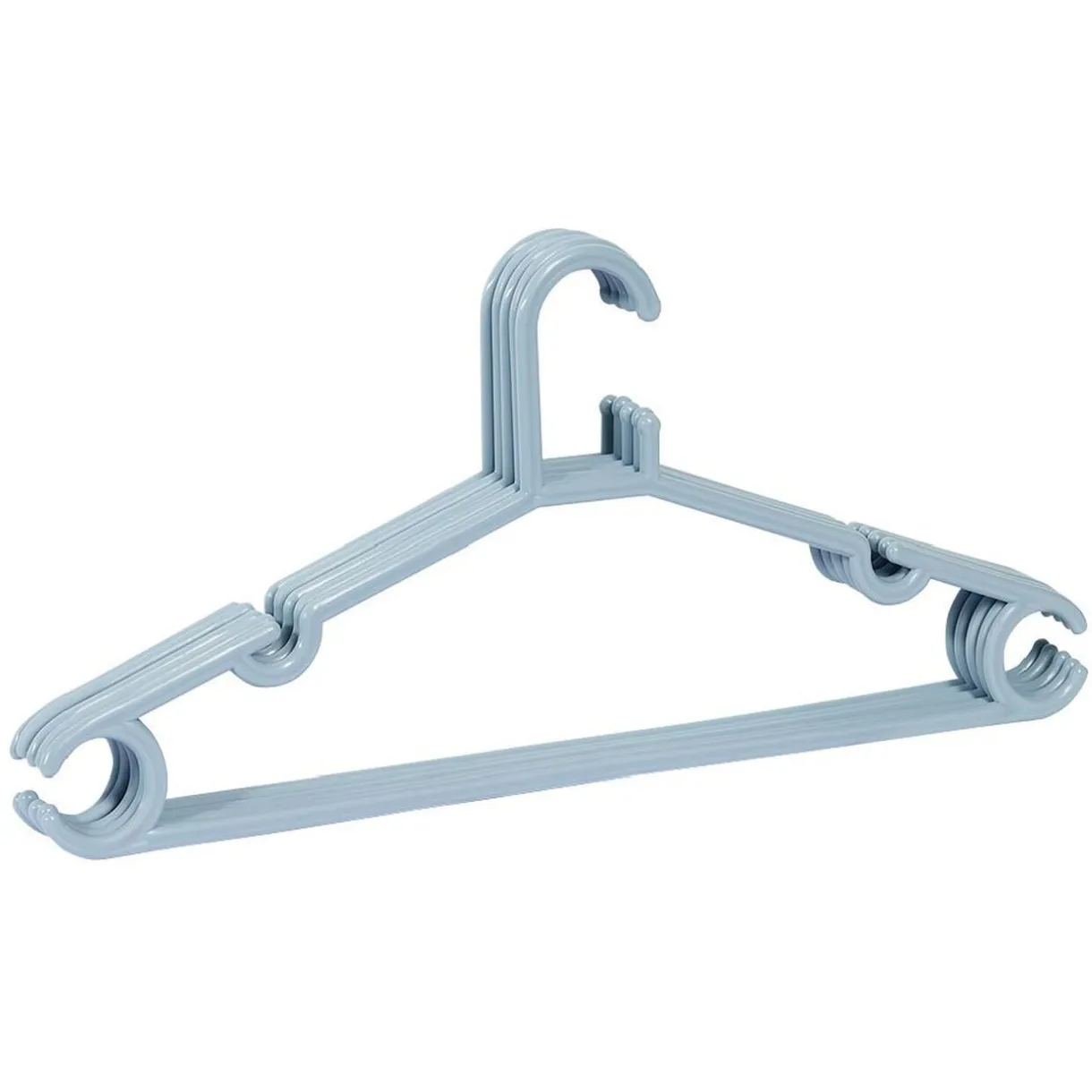 Cintre en plastique bleu x5 - L38,5xH17cm < Gifi Outlet